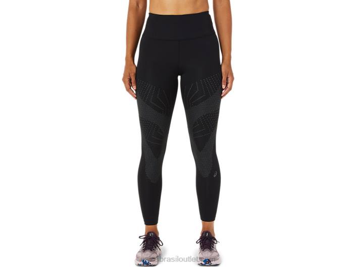 equilíbrio de estrada feminino apertado 462T3347 desempenho preto/cinza grafite Asics