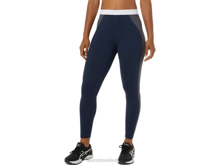 feminino o novo forte reaproveitado apertado 462T3823 pavão/piemonte cinza/branco Asics