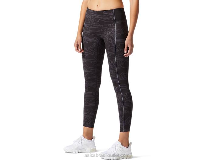 gráfico de debrum feminino justo 462T4042 desempenho preto/cinza transportador Asics