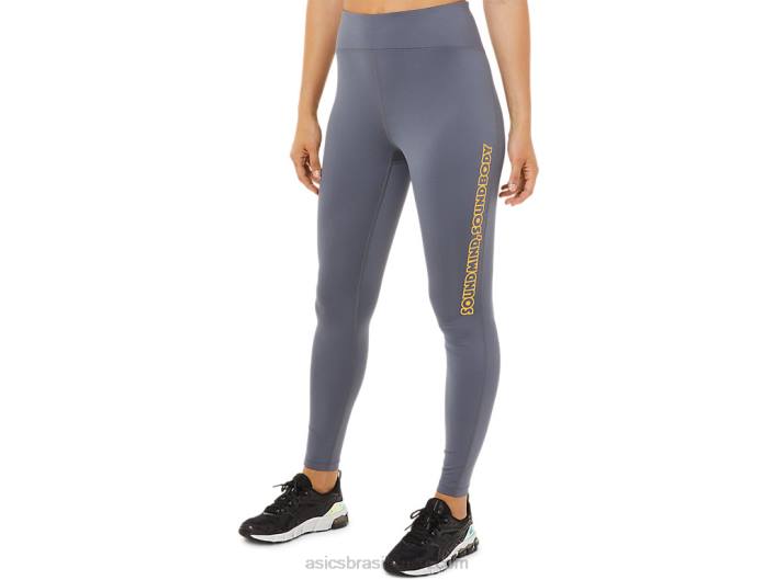 gráfico de logotipo feminino justo 462T3375 metrópole Asics