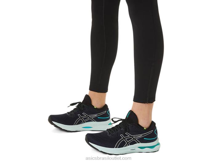 inverno feminino corre apertado 462T2807 desempenho preto Asics
