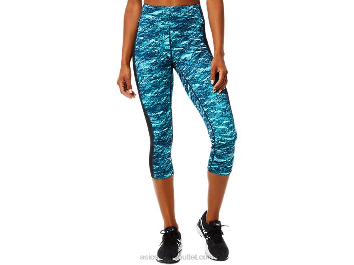 kate bolso capri feminino 462T3771 casaco de pavão/gelo fresco multi Asics