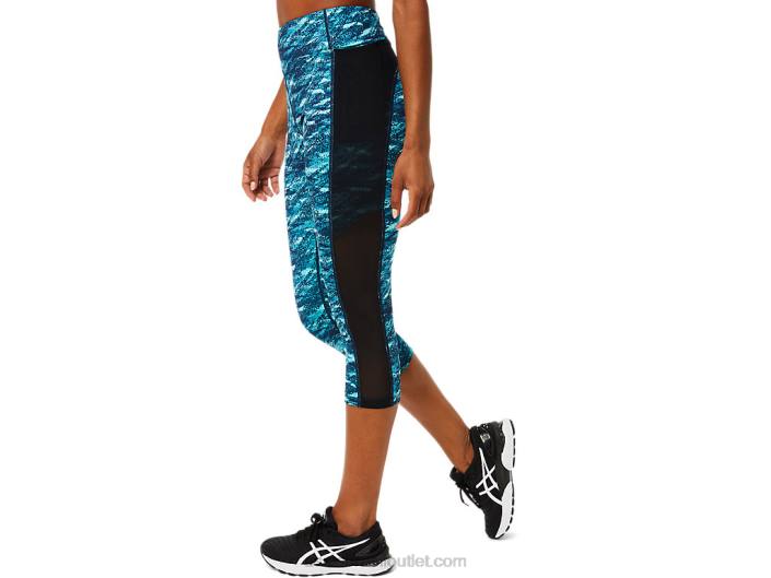 kate bolso capri feminino 462T3771 casaco de pavão/gelo fresco multi Asics