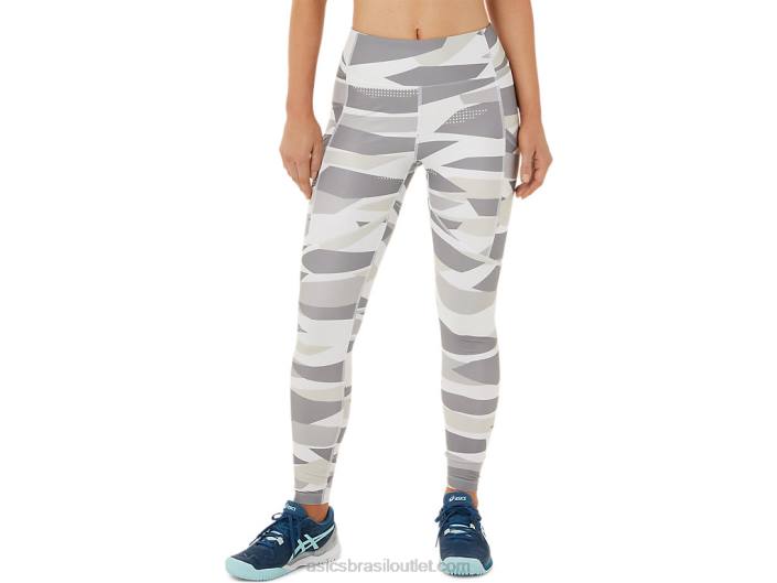 nova calça estampada forte 92 feminina 462T3454 impressão de bétula Asics