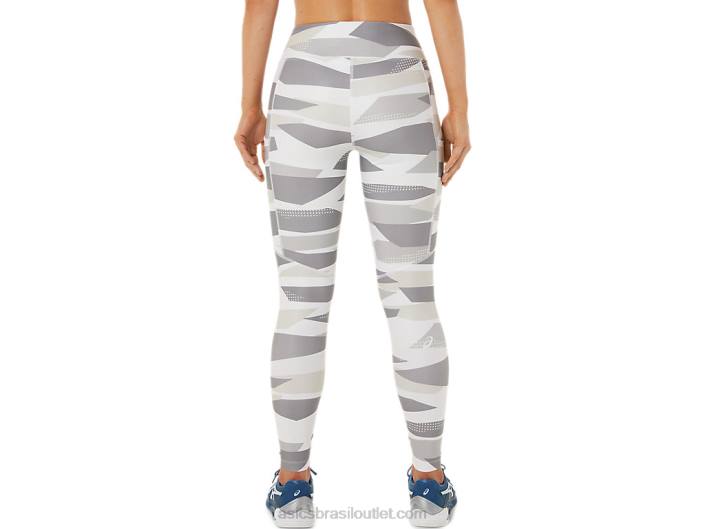 nova calça estampada forte 92 feminina 462T3454 impressão de bétula Asics
