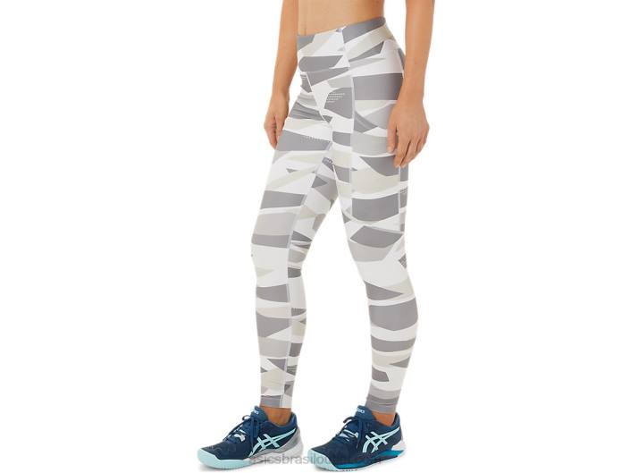 nova calça estampada forte 92 feminina 462T3454 impressão de bétula Asics