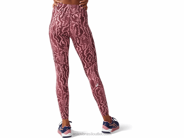 nova calça estampada forte 92 feminina 462T3797 impressão marte profundo Asics