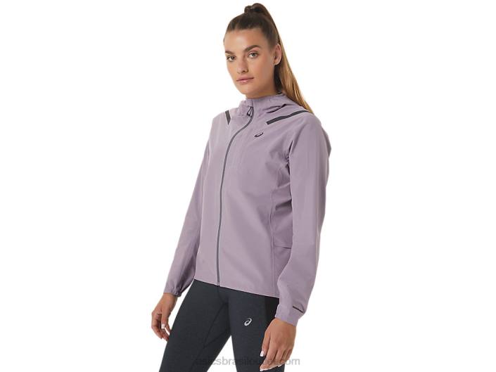 jaqueta acelera impermeável 2.0 feminina 462T2543 quartzo violeta Asics