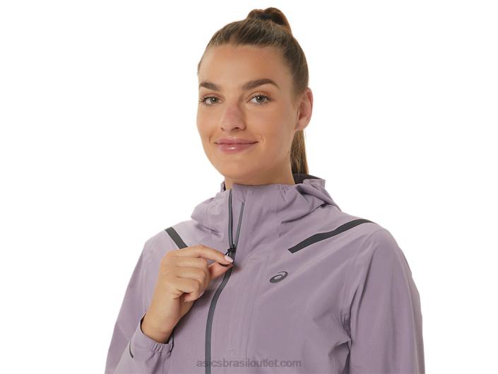 jaqueta acelera impermeável 2.0 feminina 462T2543 quartzo violeta Asics