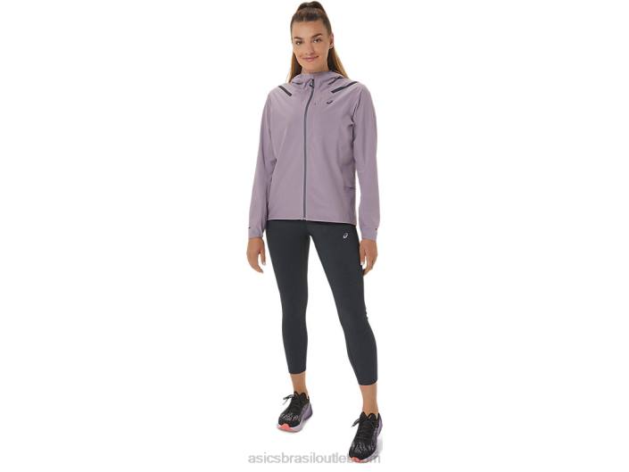 jaqueta acelera impermeável 2.0 feminina 462T2543 quartzo violeta Asics