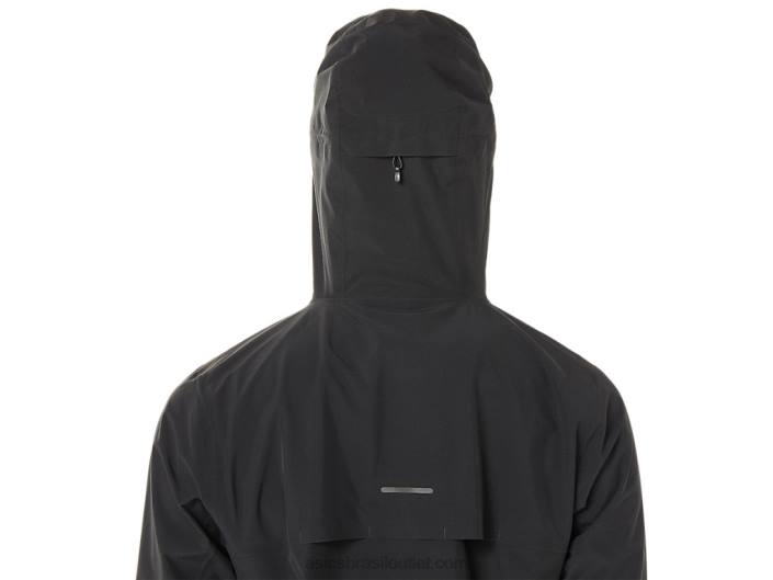 jaqueta acelera impermeável 2.0 feminina 462T3271 cinza grafite Asics