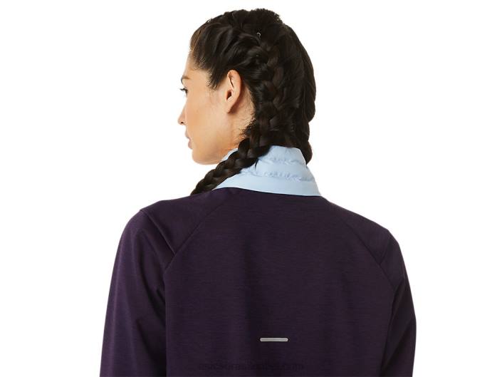 jaqueta de corrida de inverno feminina 462T2825 sombra noturna urze/céu suave Asics