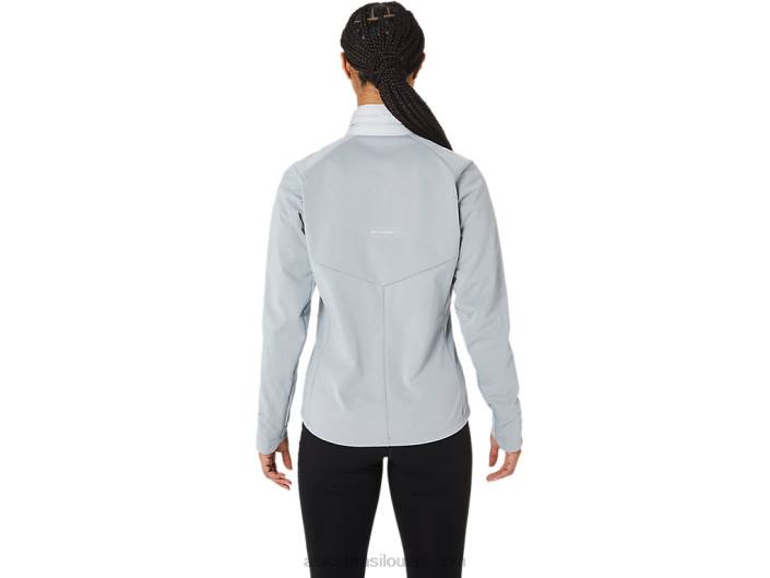 jaqueta de corrida de inverno feminina 462T2827 urze cinza glaciar Asics