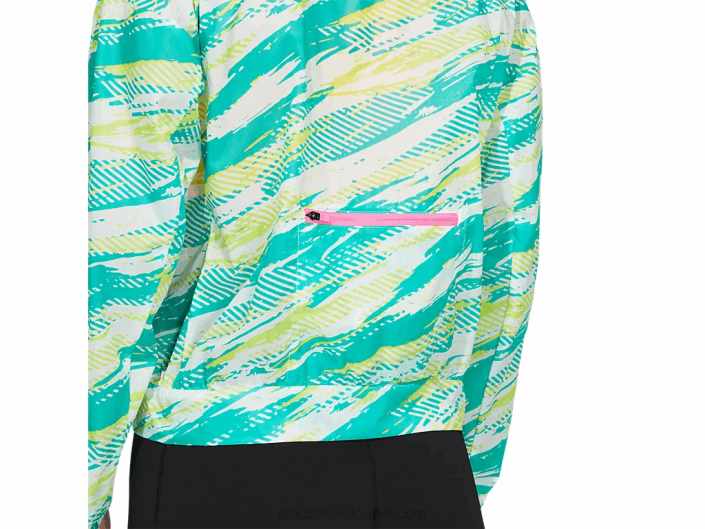 jaqueta de injeção de cor feminina 462T3962 joia báltica Asics