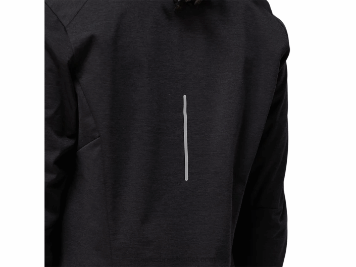 jaqueta de inverno feminina lite-show 462T3646 urze preta de desempenho Asics