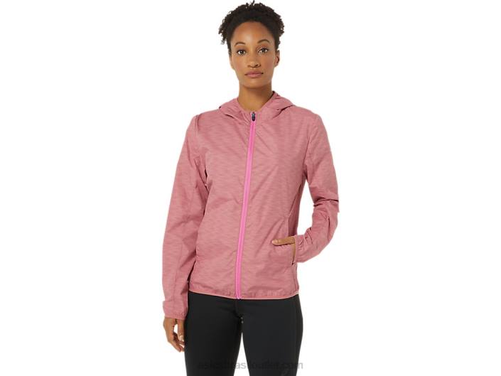 jaqueta embalável feminina 462T3858 corante espacial rosa esfumado/fruta do dragão Asics