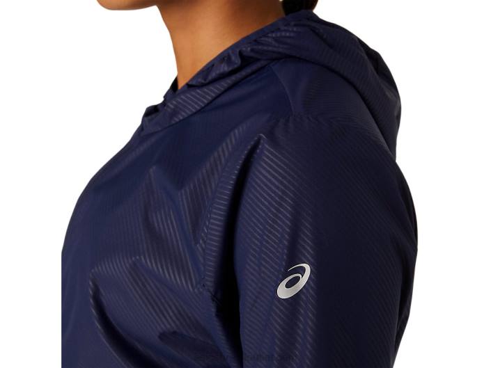 jaqueta embalável feminina 462T4101 relevo de pavão Asics