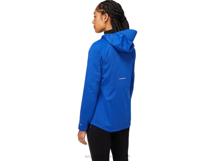 jaqueta feminina de inverno acelerada 462T2366 azul mônaco Asics