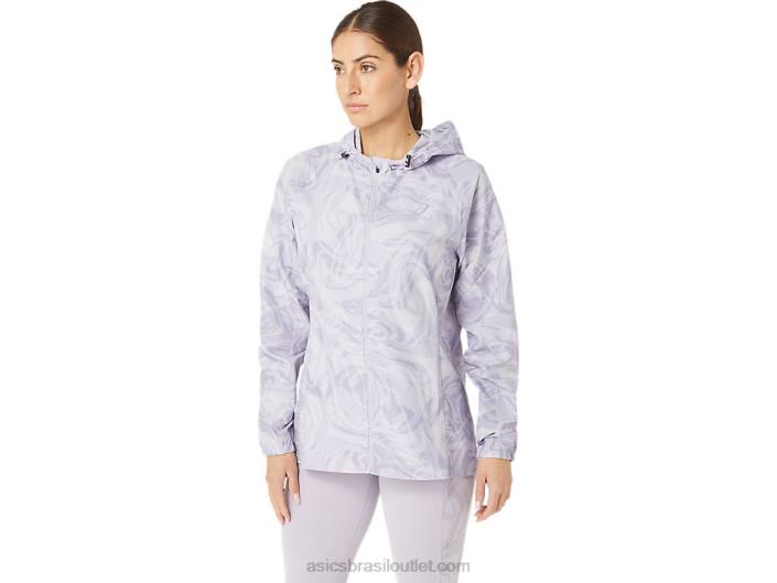 jaqueta feminina pr lyte packable 462T2318 crepúsculo violeta sumi drop Asics