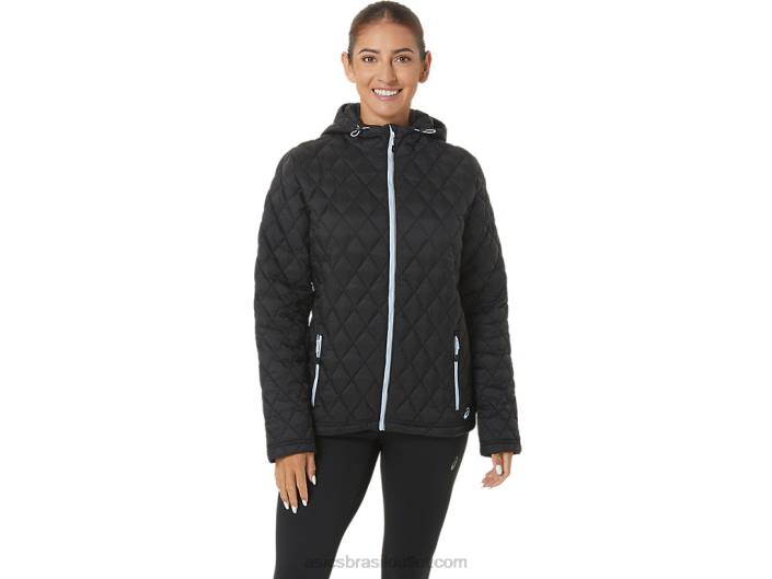 jaqueta isolada de desempenho feminino 462T2721 desempenho céu preto/suave Asics