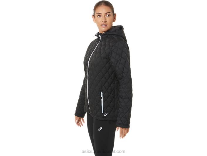 jaqueta isolada de desempenho feminino 462T2721 desempenho céu preto/suave Asics