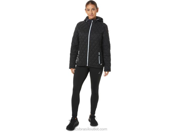 jaqueta isolada de desempenho feminino 462T2721 desempenho céu preto/suave Asics