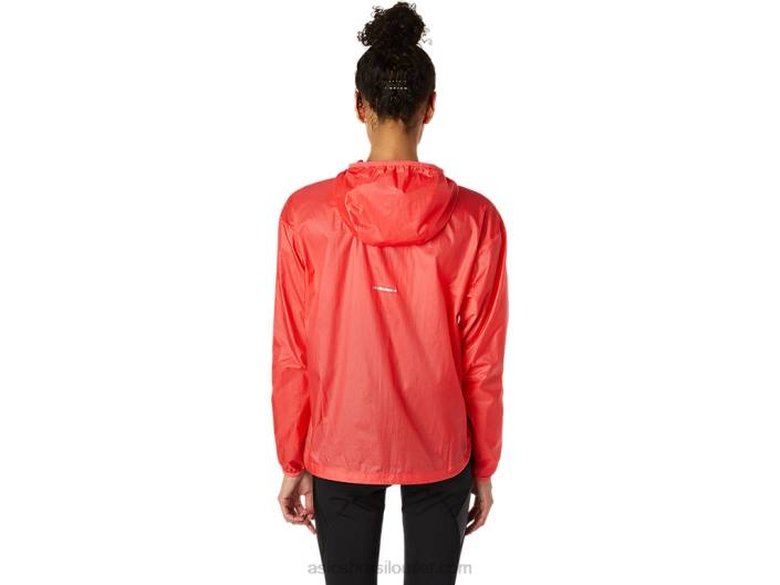 jaqueta kasane feminina sólida 462T3849 toranja rosa Asics