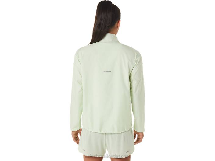 jaqueta lite show feminina 462T2334 sussurro verde/roxo empoeirado Asics