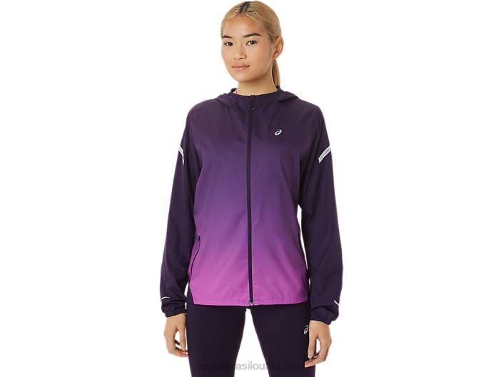 jaqueta lite show feminina 462T2790 sombra noturna/orquídea Asics