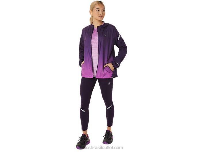 jaqueta lite show feminina 462T2790 sombra noturna/orquídea Asics
