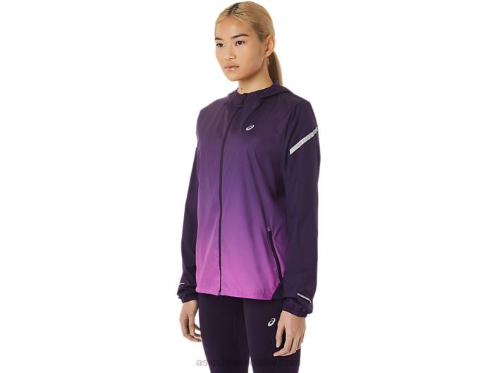 jaqueta lite show feminina 462T2790 sombra noturna/orquídea Asics