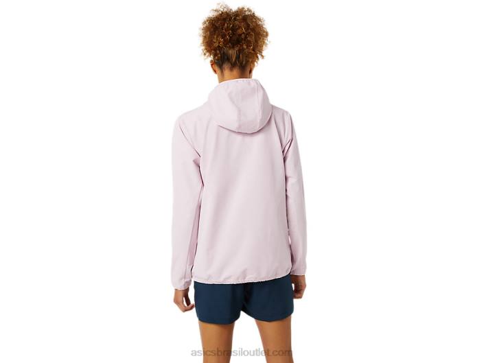jaqueta pronta feminina 462T3338 quase rosa/azul francês Asics