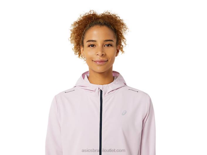 jaqueta pronta feminina 462T3338 quase rosa/azul francês Asics