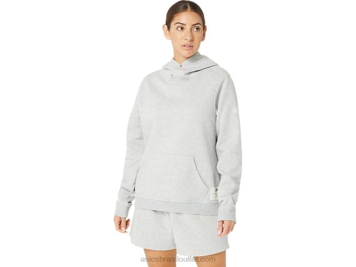 moletom de lã sunday sana feminino 462T2178 urze cinza claro Asics