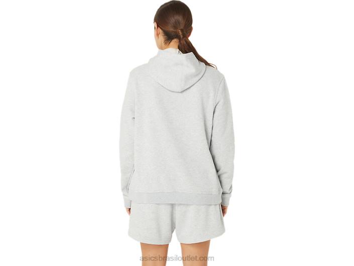 moletom de lã sunday sana feminino 462T2178 urze cinza claro Asics