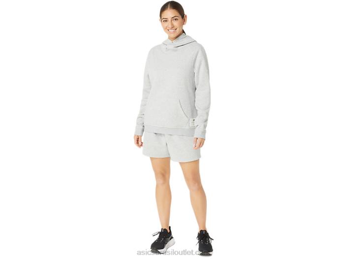 moletom de lã sunday sana feminino 462T2178 urze cinza claro Asics