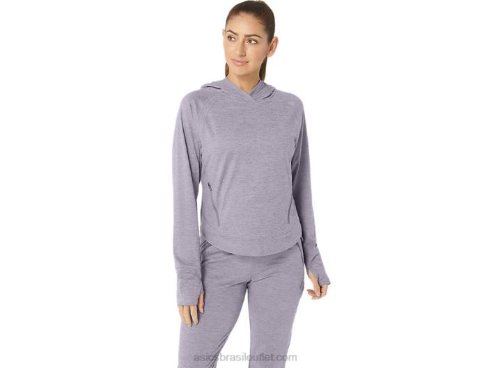 moletom feminino tech po 2.0 462T2351 corante espacial violeta crepúsculo Asics