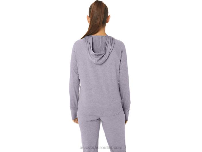 moletom feminino tech po 2.0 462T2351 corante espacial violeta crepúsculo Asics