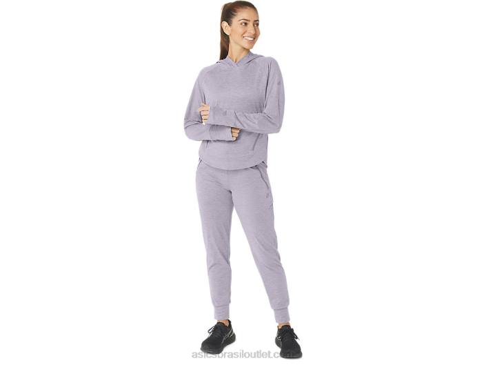 moletom feminino tech po 2.0 462T2351 corante espacial violeta crepúsculo Asics