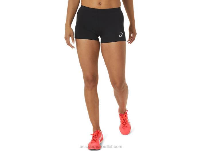 calça quente de trilha feminina 462T2348 desempenho preto Asics