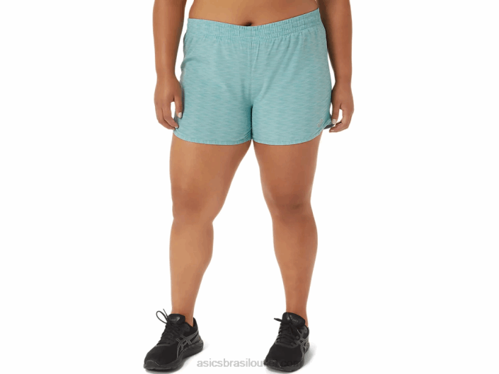 feminino lyte speed 4in run short 462T3298 sage spacedye Asics