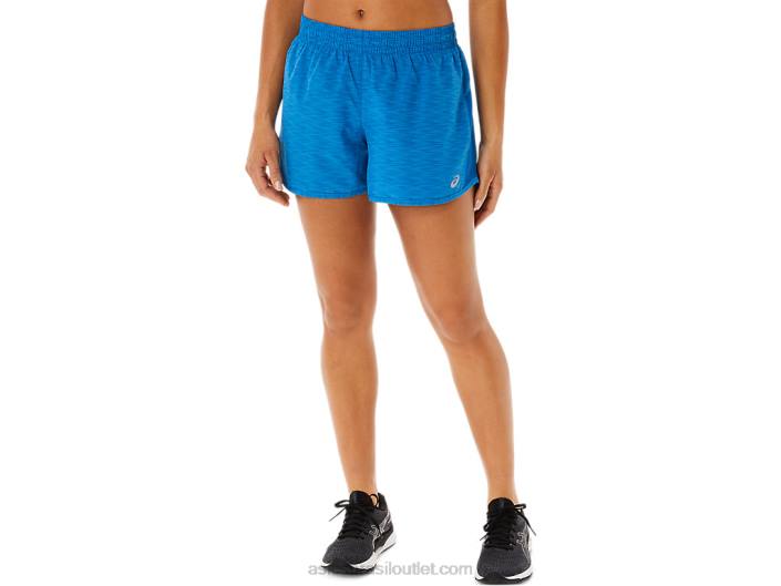 feminino lyte speed 4in run short 462T3302 lake drive spacedye Asics