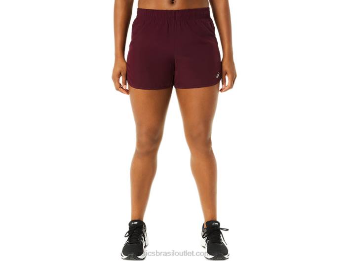 feminino lyte speed 4in run short 462T3712 marte profundo Asics
