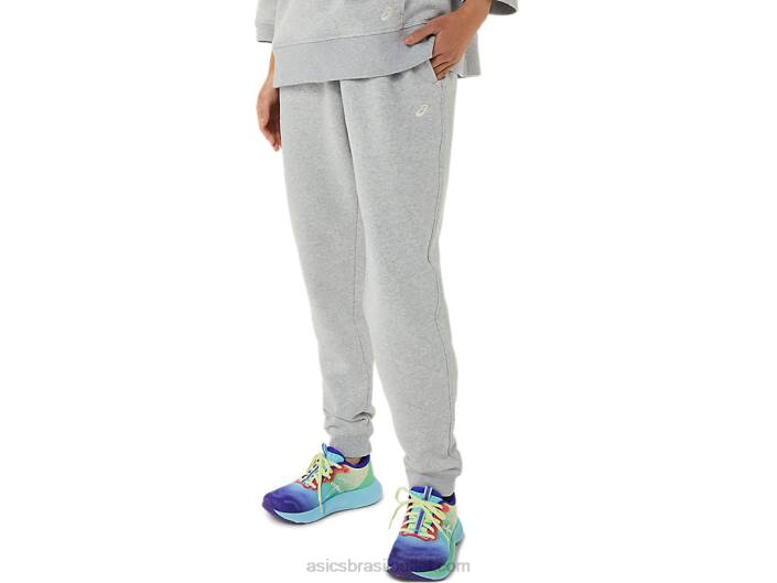 jogger de lã de domingo feminino lam 462T3305 urze cinza claro Asics