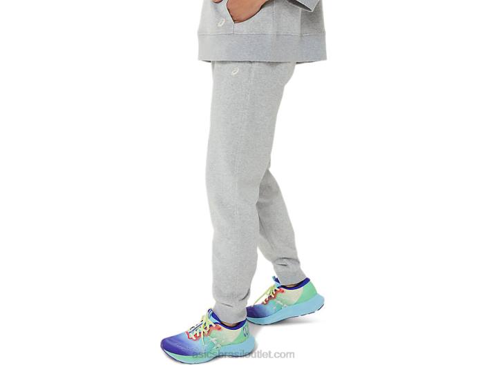 jogger de lã de domingo feminino lam 462T3305 urze cinza claro Asics