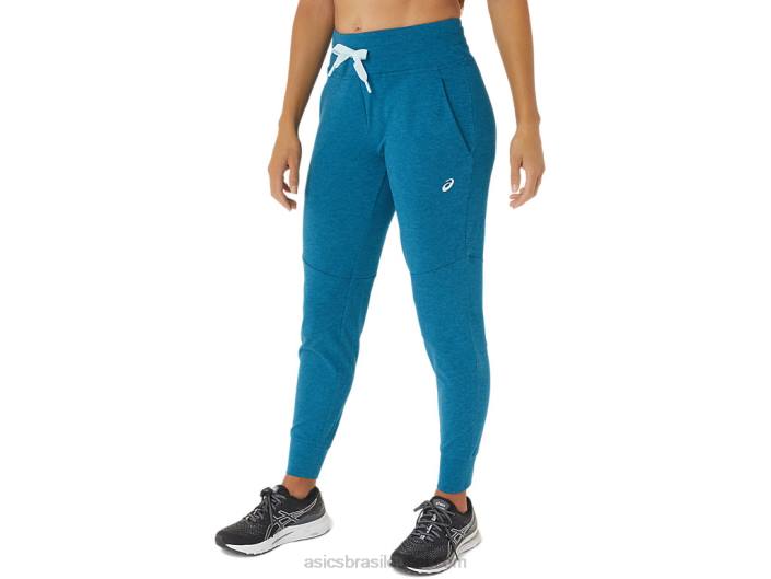jogger tecnológico feminino 462T2817 deep sea teal spacedye Asics