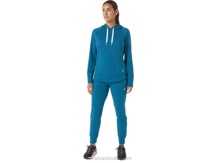 jogger tecnológico feminino 462T2817 deep sea teal spacedye Asics