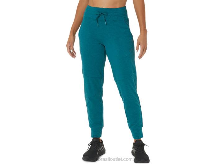 jogger tecnológico feminino 462T2834 veludo pinheiro spacedye/mar calmante Asics