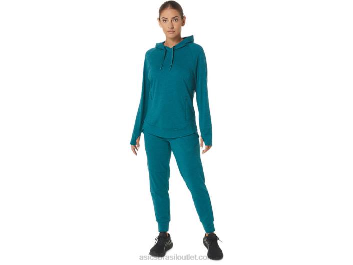 jogger tecnológico feminino 462T2834 veludo pinheiro spacedye/mar calmante Asics