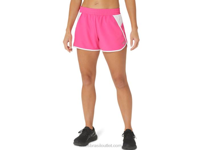 nova linha forte reaproveitada feminina 462T2352 rosa brilhante/branco Asics